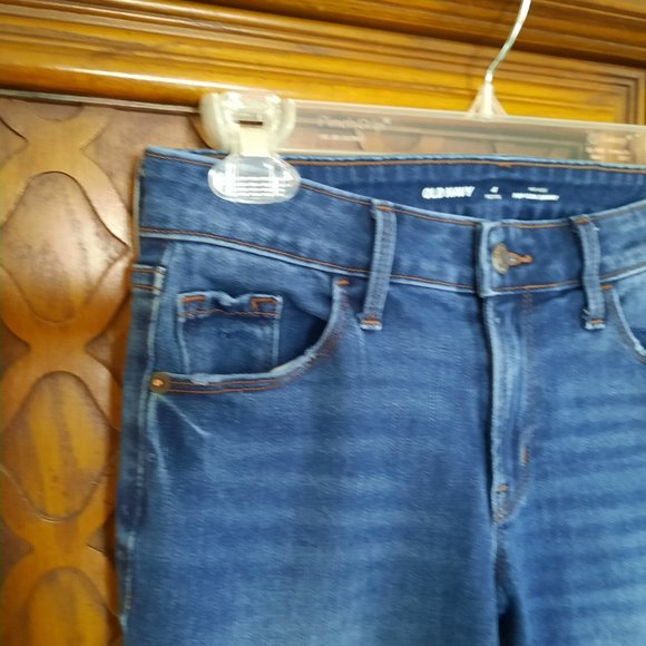 Old Navy Mid-Rise Pop Icon Skinny Crop Jeans - Dark Wash 4P - Picture 5 of 16